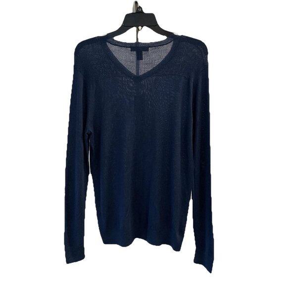 NWT I.N.C International Concepts Men’s Navy V-Neck Sweater Size S - Picture 2 of 4